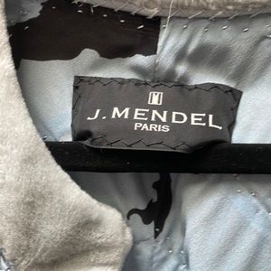JMendel baby blue fur poncho